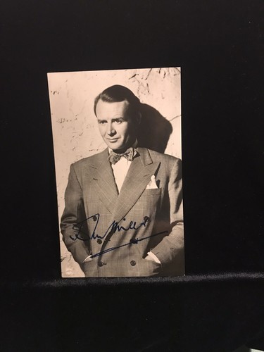 John mills autographed x - john, 5.5"