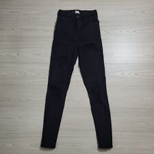 Topshop W26 L32 Black Ripped