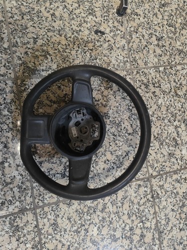Leather steering wheel - up,