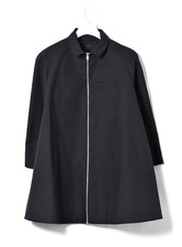 COS Navy A-LINE COTTON COAT