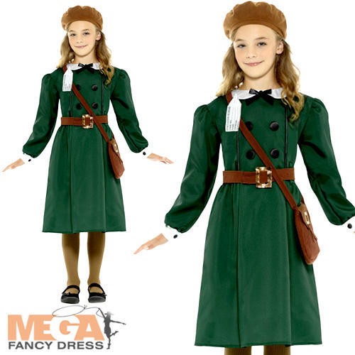 Wartime girls fancy dress - girls,