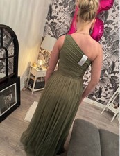 Lace and Beads Olive Green