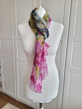 Ted Baker Pink Garden Beautiful Floral Silk Scarf
