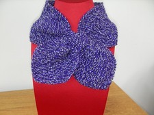 HAND KNITTED NECK BOW-TIE SCARF NEW