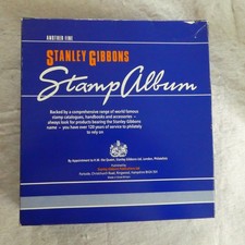 Stanley Gibbons Devon Large 130 Page Capacity Stamp Album - 21 Pages of Stamps