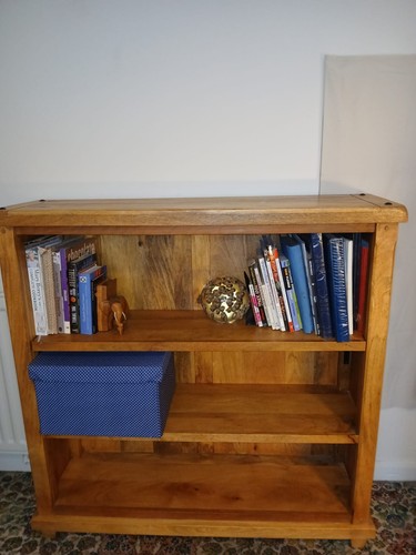 Solid oak bookcase 120x120cm - solid,