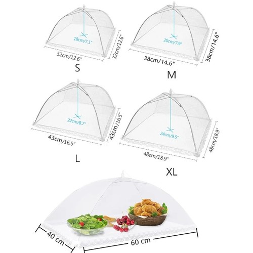 Large pop white mesh - large, food