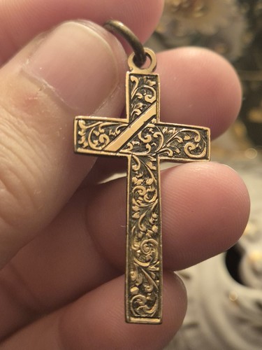 Antique rose gold - antique, cross