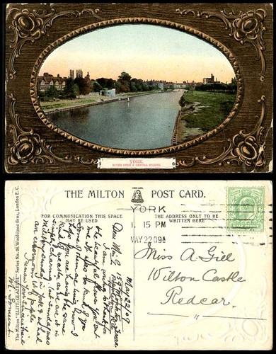 York 1909 old embossed colour - old,