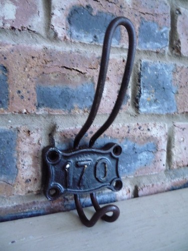 Antique cast iron coat hook - iron,