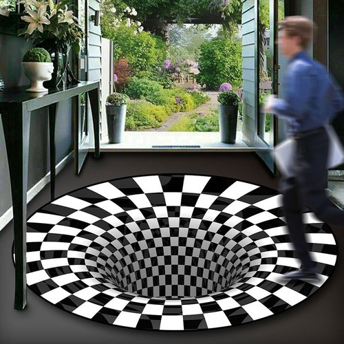 Optical illusion vortex - 3d,