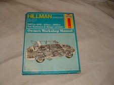 Vintage Haynes Workshop Manual Hillman Imp/Chrysler - Sunbeam Singer 1963 - 1976
