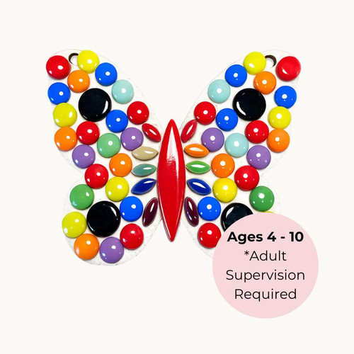 Rainbow butterfly mosaic - butterfly, craft