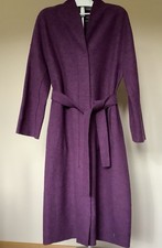 OSKA Women’s Size 2 Purple Premium Boiled Wool Full Length Coat