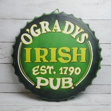 Metal Beer Sign Shape Of