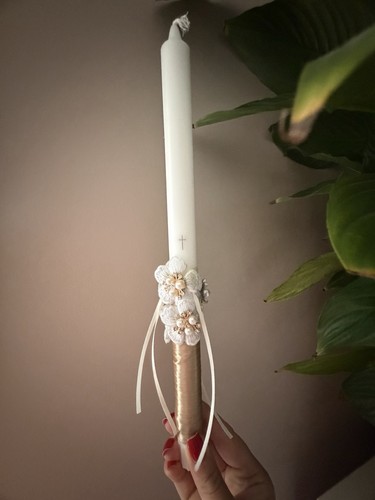 Christening candle for baptism - candle,