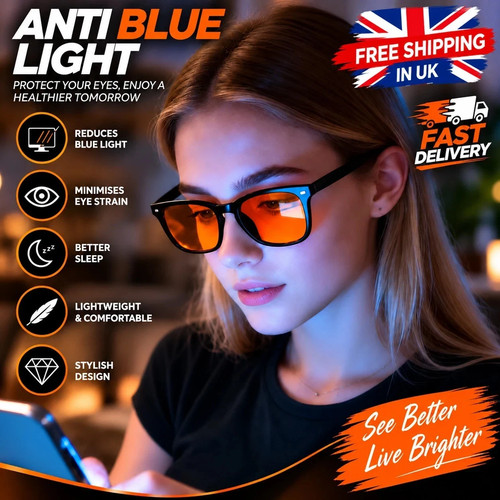 Blue light blocking glasses - blue,