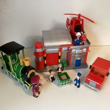 Postman Pat Sorting Office With Helicopter Van Train Engine And figures