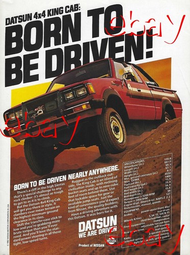 1983 datsun king cab - datsun,