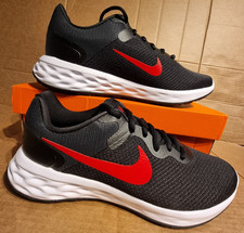 Nike Revolution 6 NN Road Running Shoes Men's Sneakers Trainers Black/Red - UK 9