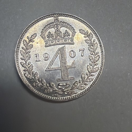 1907edward vii maundy pence - 1907edward, vii.