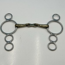 Horse Bit - 3 Ring SS Double