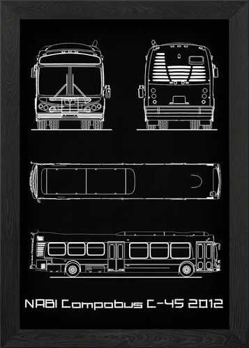 Nabi bus framed wall art - framed,