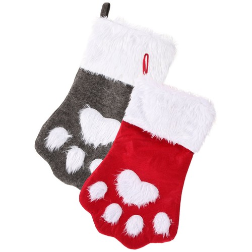 Red christmas pet socks - christmas,