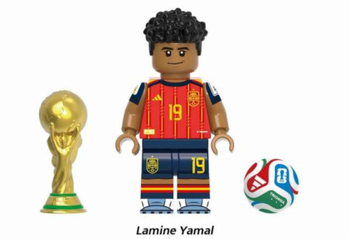Lamine yamal custom minifigure - lamine,