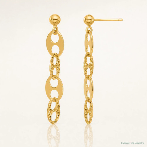 14k yellow gold polished and - 14k,