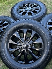 GENUINE GLOSS BLACK 4 x 16" FORD TRANSIT TRAIL 350 L2 L3 H2 ALLOYS WHEELS TYRES