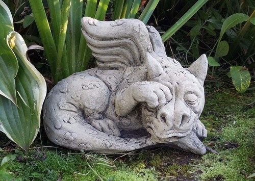 Stone garden cute - stone, crying