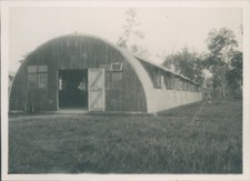 Photo 1947  Singapore  RAF Sembawang Base Nissen Hut Barracks