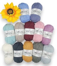 King Cole TIMELESS Chunky Acrylic Alpaca Soft Knitting Crochet Yarn Wool 100g