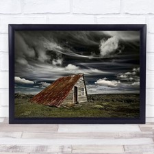 Weathered hut cabin shack - weathered,