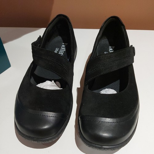 Hotter glee black suede - hotter,