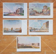 Rare set of five vintage Russian postcards - Russia