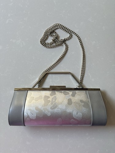 Beautiful silver grey satin - silver,