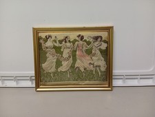 Framed antique tapestry