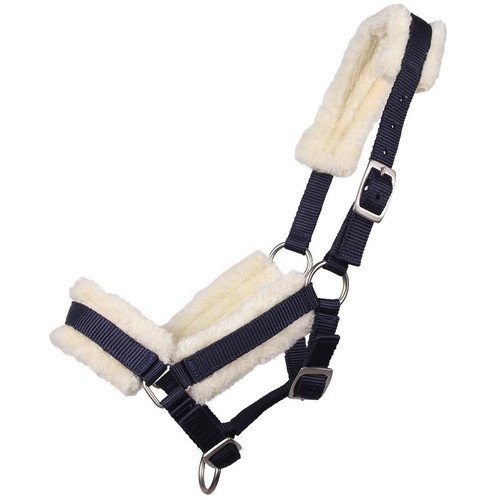 Qhp foal headcollar with fur - qhp,