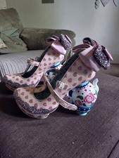 Irregular Choice (Alice In Wonderland) My Cup of Tea PINK Shoes UK Size 7.5 EU41