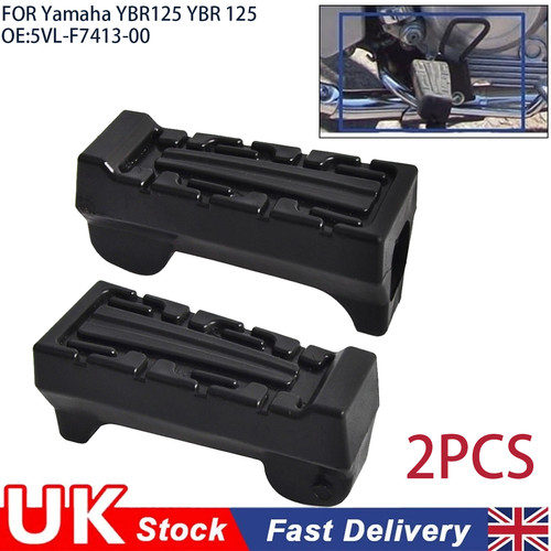 Front rubber footrests - front,