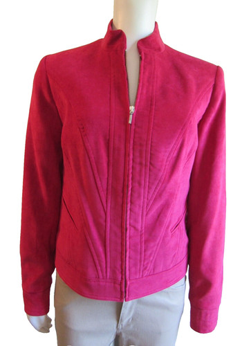 Tribal brand suede like zip - suede-like, zip-up