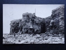 Tyne & Wear Whitley Bay CULLERCOATS Ascots Hole Marconi Point c1920s RP Postcard