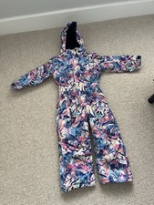 Waterproof & Warm Ski Snow Suit Age 3-4 Girls All-in-one