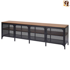 IKEA FJÄLLBO TV Bench Unit Metal Rustic Industrial Style Storage Stand MultiSize