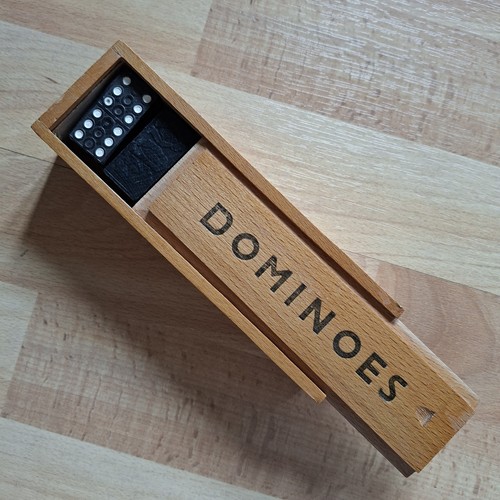 Vintage wooden dominoes - wooden,