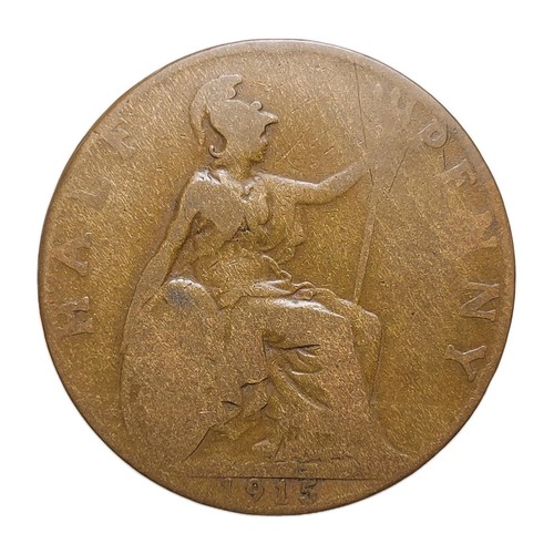 1915 half penny george - 1915,