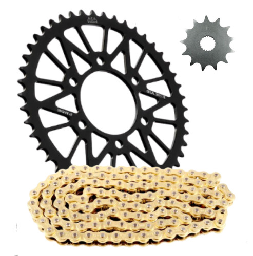 Gold chain black sprocket - chain, &