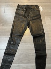 J Brand Black Lamb Leather